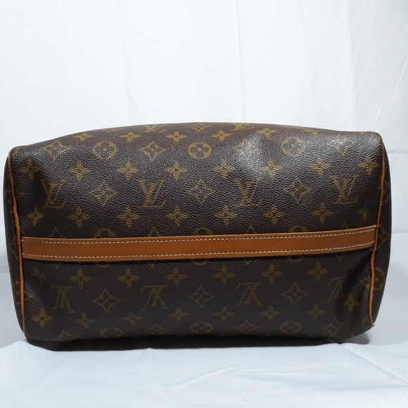 LOUIS VUITTON Monogram French Co. Speedy 35 Bag - Picture 4 of 8
